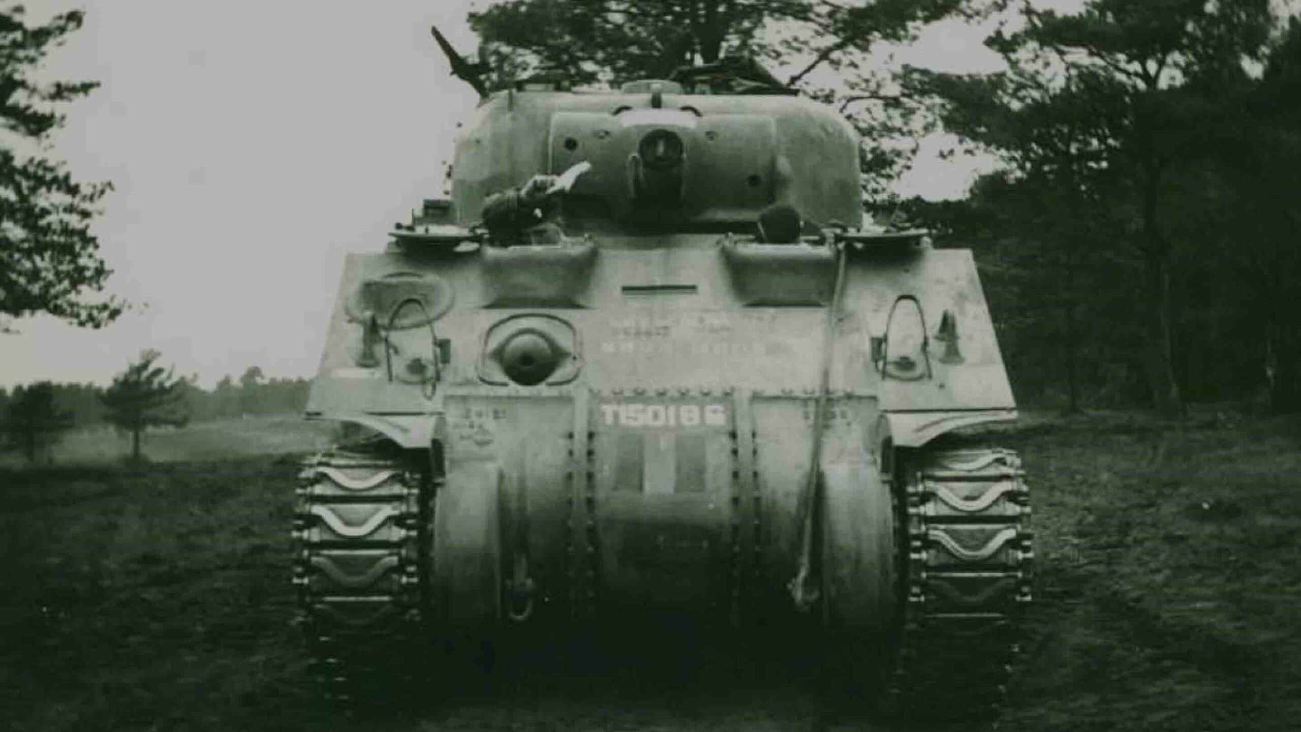 A Sherman tank. 