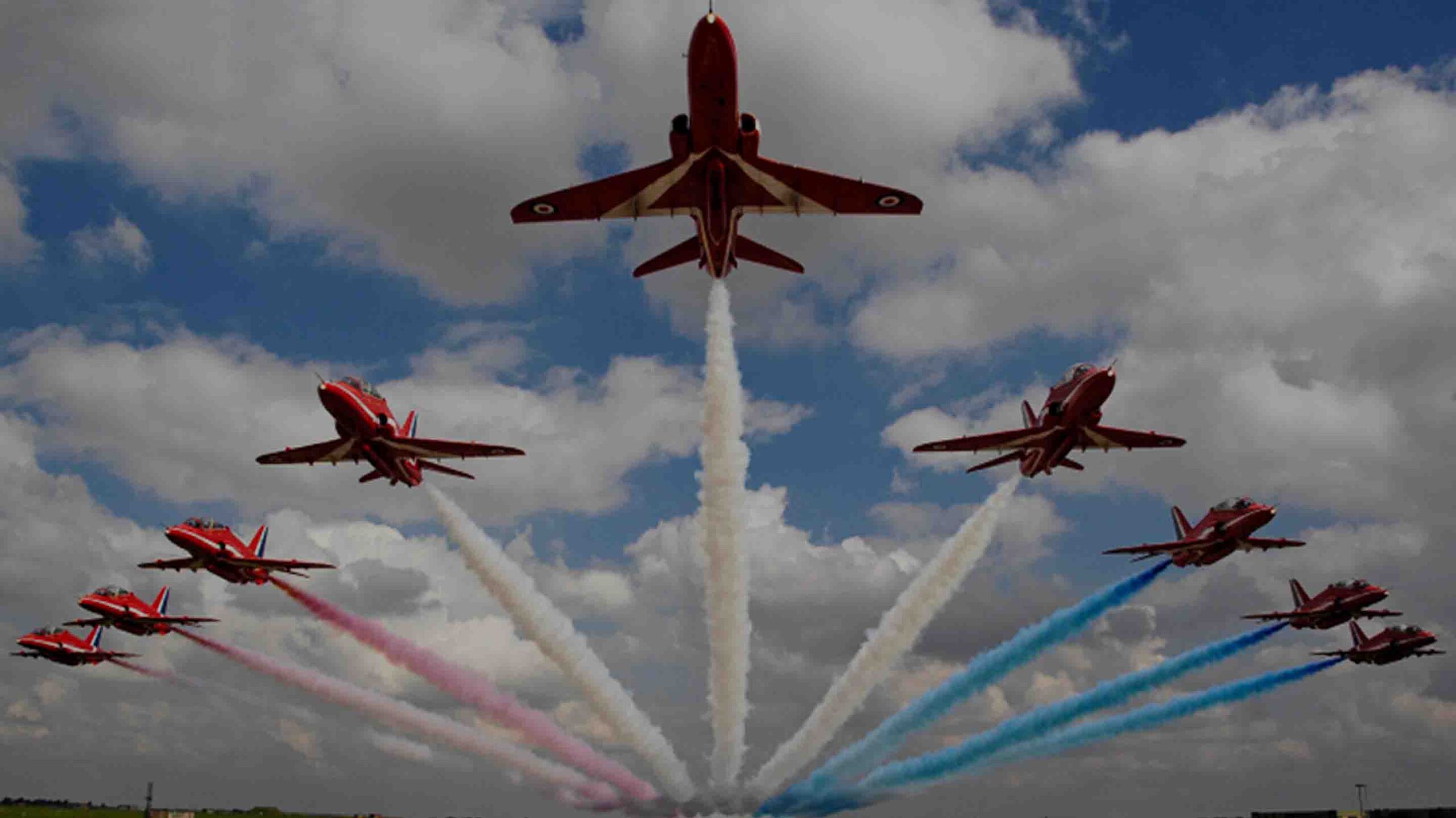 RAF Red Arrows display team.