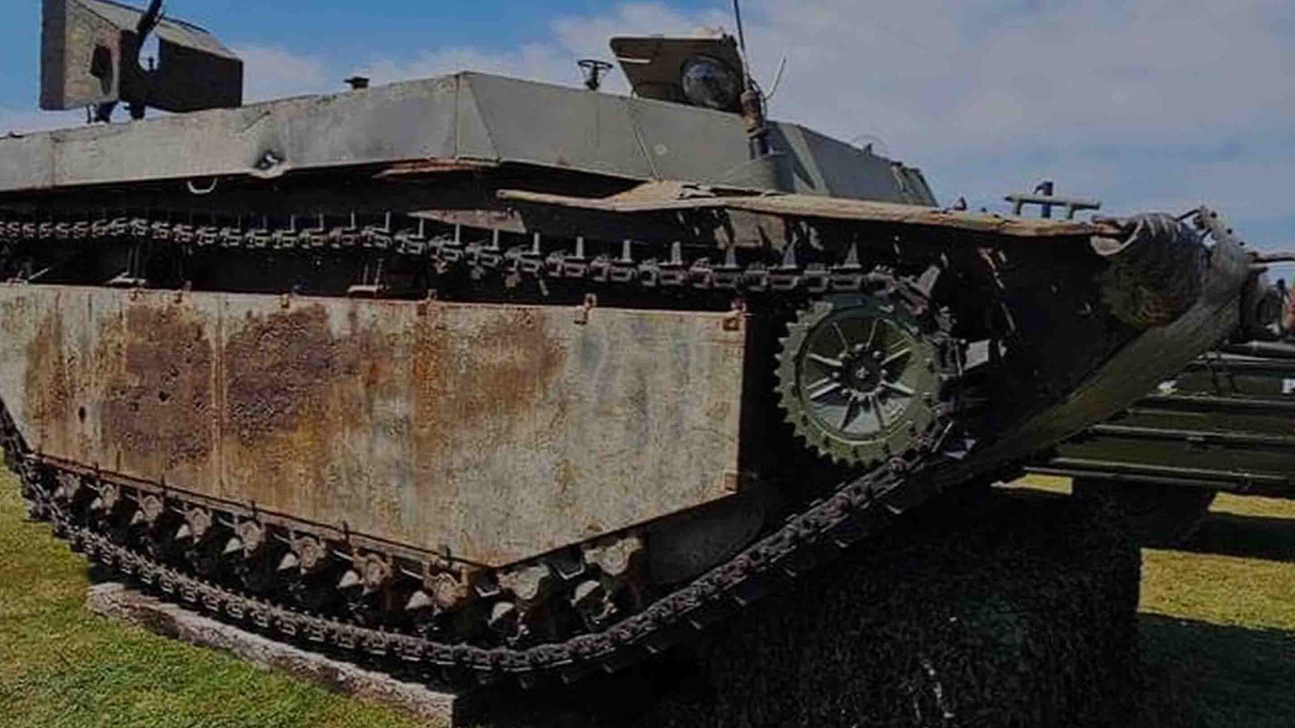 Buffalo LVT unearthed in Crowland, Lincolshire.