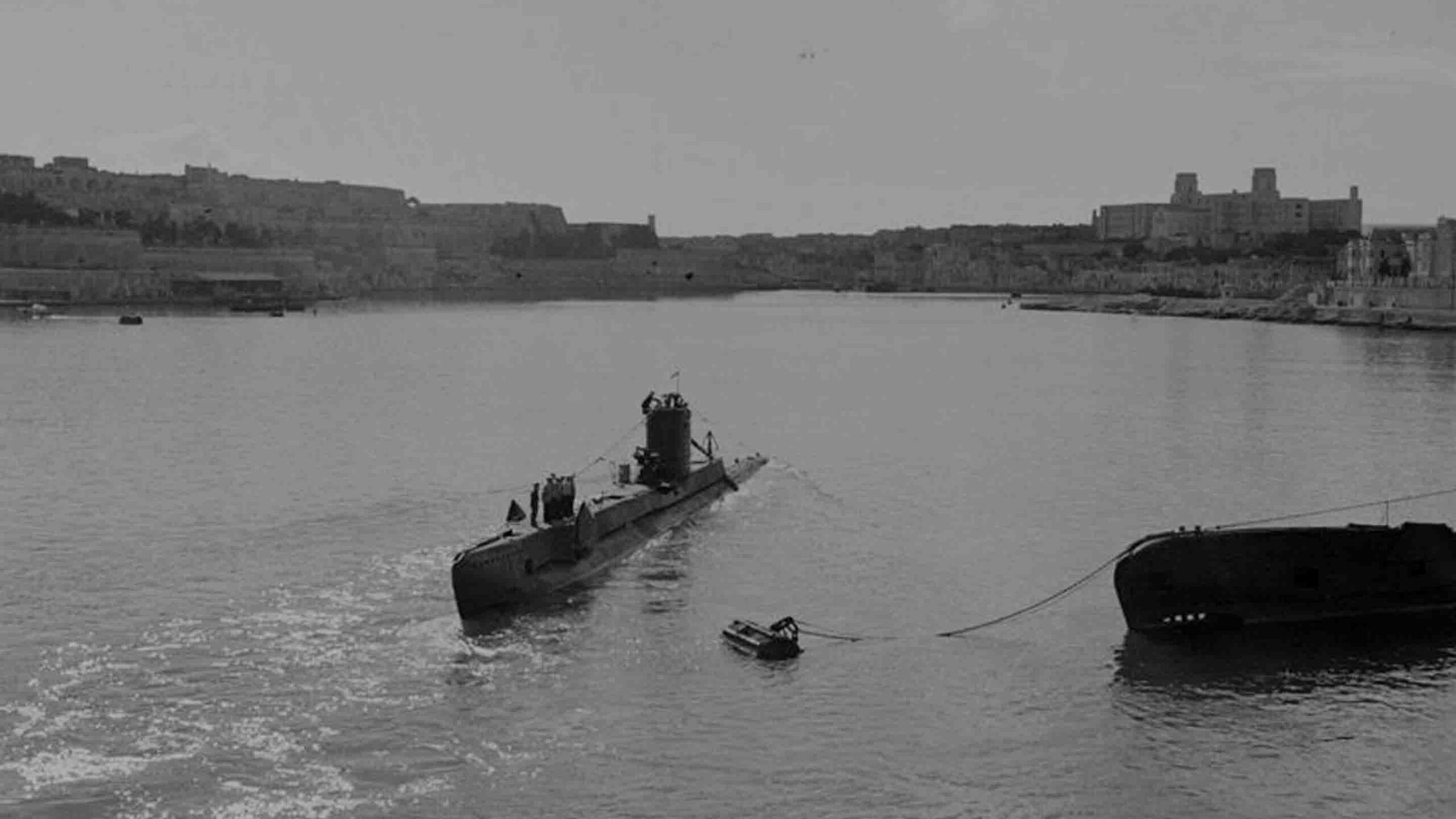 Royal Navy submarine in Malta.