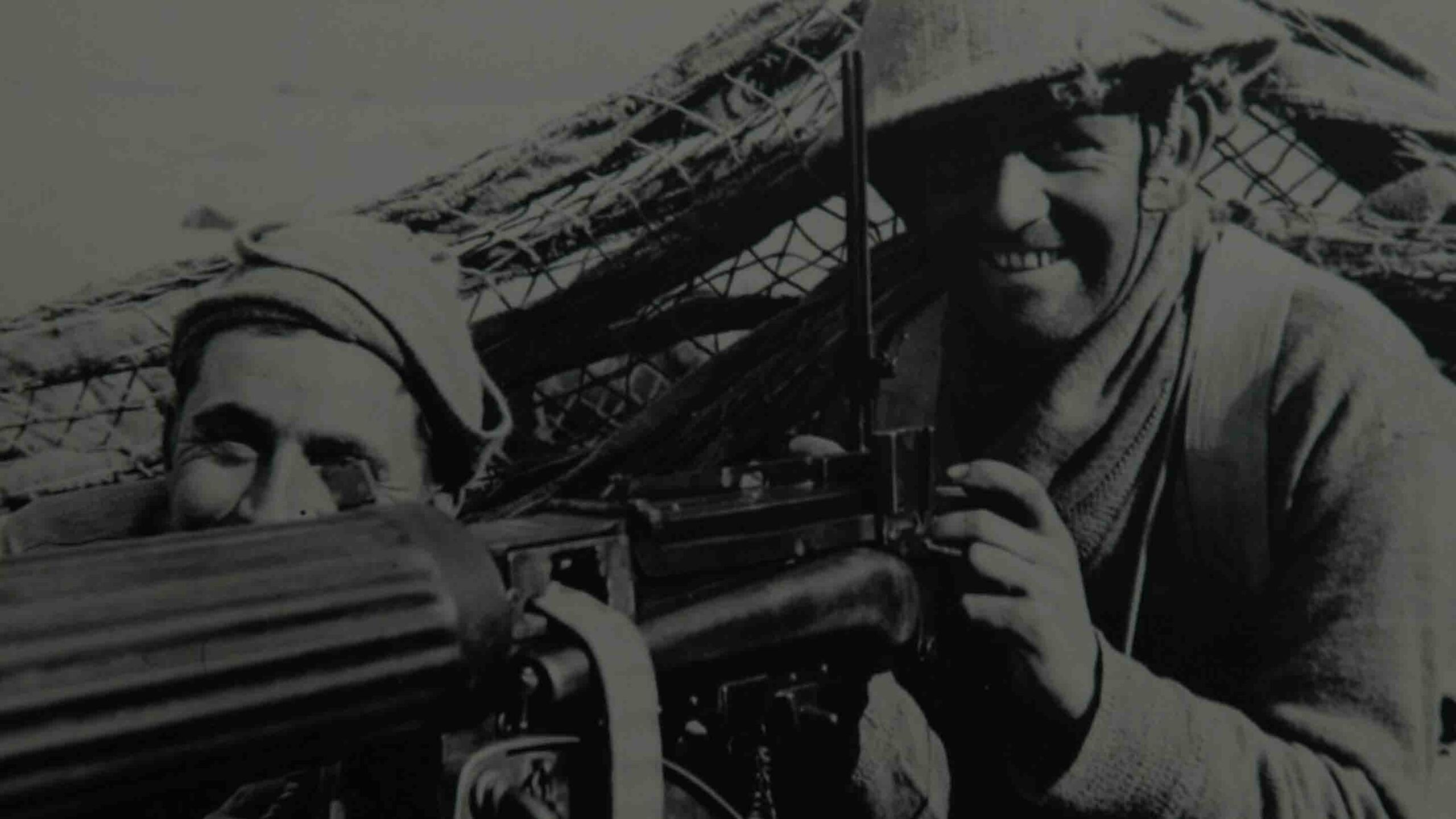 Eighth Army British Machine Gunners, North Africa, date unknown.