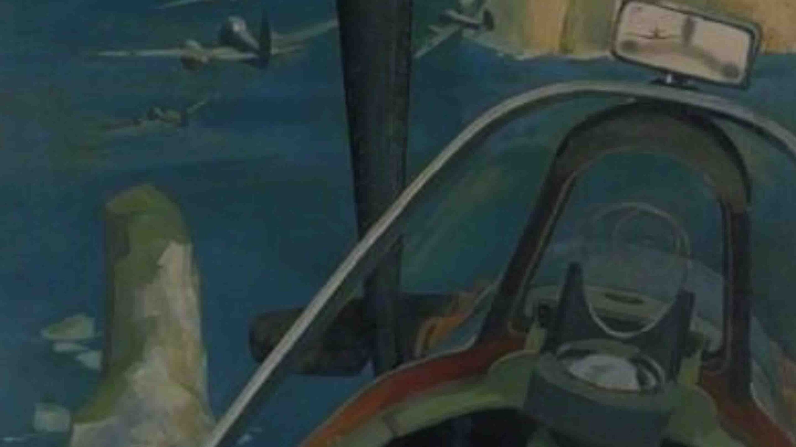 A section of original artwork by Denis Barnham.
